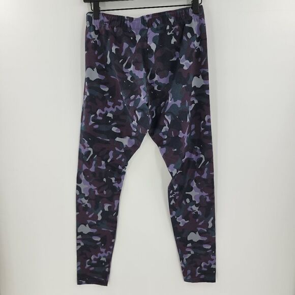 Nike just do it camo purple leggings large logo spell out comfy cotton - Picture 2 of 4